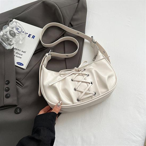 Bolso Hombro En Forma Media Luna Para Mujer, Bolso