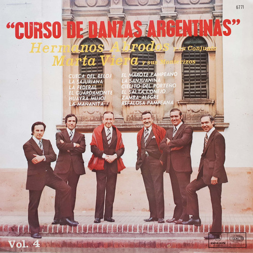 Los Hermanos Abrodos - Curso De Danzas Argentinas Vol 4 Lp