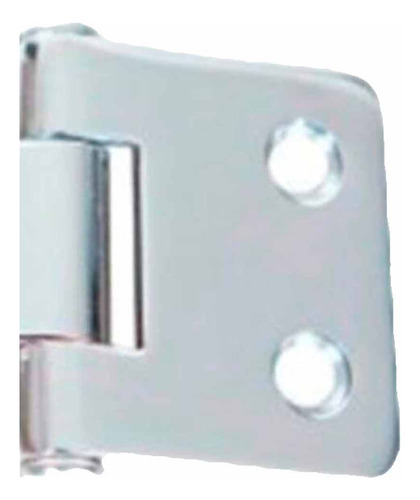 Dobradiça Inox 4 Furos Arredondada 39x37x2mm