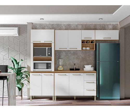 Cocina modulada Ambiente Amethyst Composition 5 Freijó