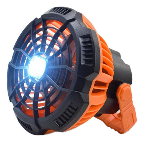 Ventilador Portátil Para Acampar Con Lámpara Led,