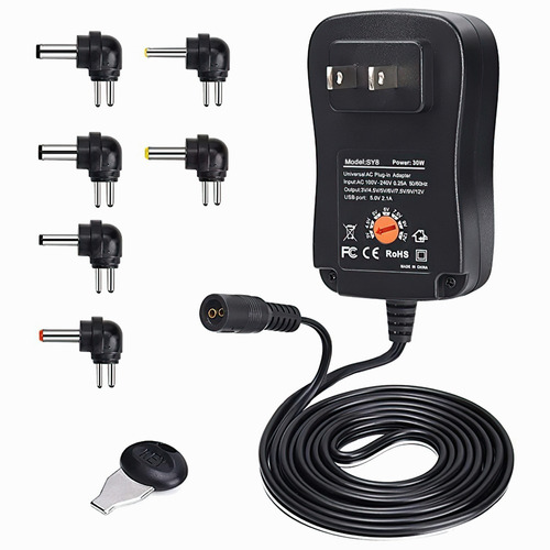 30 W 3 V A 12 V Universal Regulada Multi Voltaje Ac Plug-in