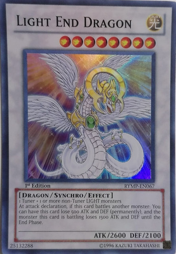 Yugioh! Light End Dragon Rymp-en067 1st Ed Super Rare
