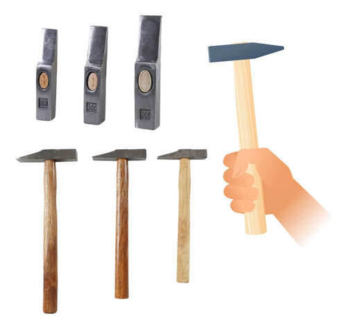 Mazo (m) Duty Con Mango De Madera Y Cojines Antideslizantes