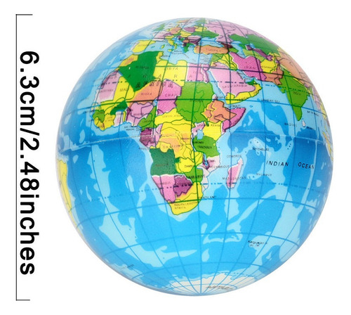 Fweaad Pelota G Con Forma De Mapa Del Mundo Para Aliviar El