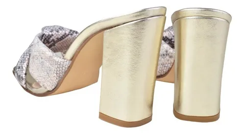Zuecos taco alto clearance