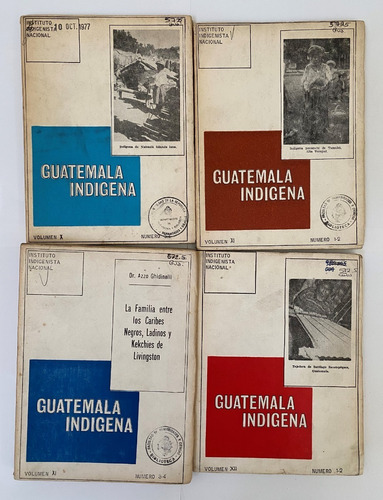 Guatemala Indígena / Ins. Indigenista Nacional 4 Tomos   C2