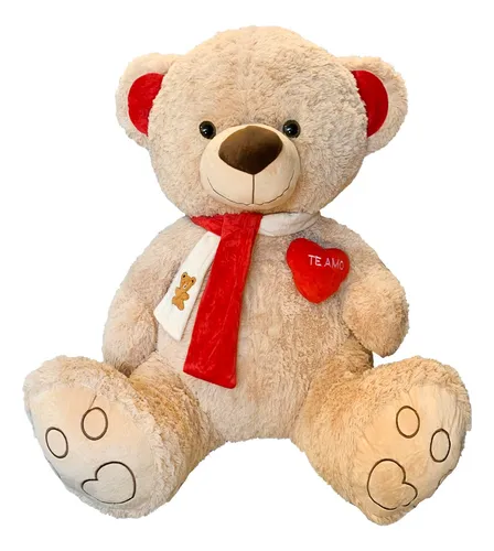 GIGANTE Grande Peluche Animal Oso De Peluche Corazon Suave Regalo San  Valentin