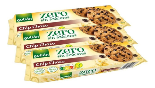3pz Galletas Gullón Chip Choco Zero Diet Nature Sin Azúcares
