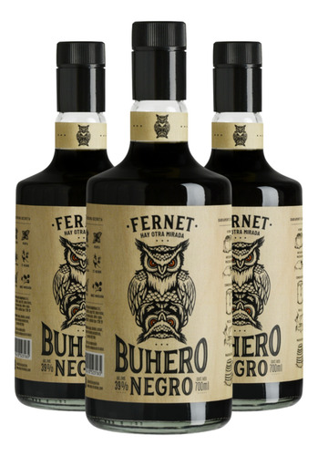 Aperitivo Fernet Buhero Pack X 3