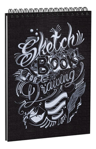 Sketchbook Para Desenho 100 Páginas 50 Folhas A4 180g