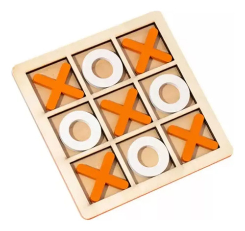 Juego De Mesa Clásico Juego Del Gato En Madera X Y 0
