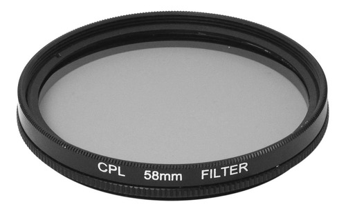 Filtro 58mm Cpl Polarizado Para Lentes Nikon Canon Sony 