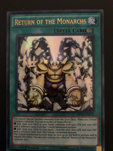 Yugioh! Return Of The Monarchs Mp14-en173