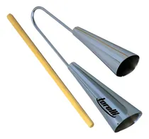 Comprar Agogô Duplo Cromado Para Samba E Pagode 
