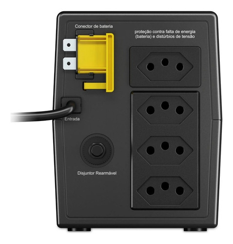 Nobreak Apc Back-ups 600 Va Bivolt -115v - Bvx600bi-br Preto