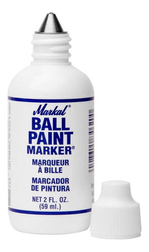 12 Marcador Ball Paint Blanco  Markal Stm-084620