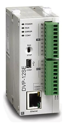 Delta Dvp Series Slim Plc 8 In, 4 Out Trans, 24vdc Dvp12se11