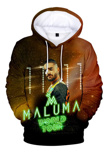 Rt Sudaderas De Manga Larga Con Estampado 3d Maluma