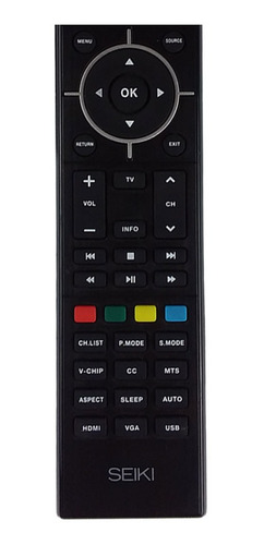 Imagen 2 de 2 de Control Remoto Para Seiki Xhy35501 / Sc-40fk700n Sin Tapa