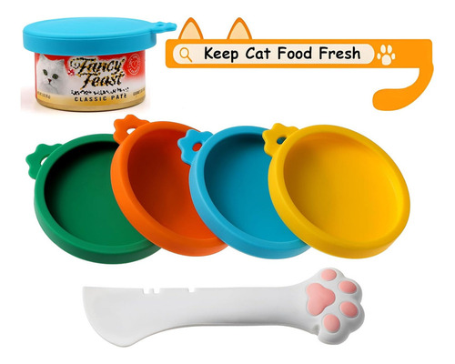 C Tapas Comida Para Gatos Con Cuchara De Comida Para Gatos