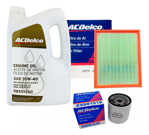 Kit Filtro Aceite Aire 10w40 Chevrolet Astra 1.8 8v 2006