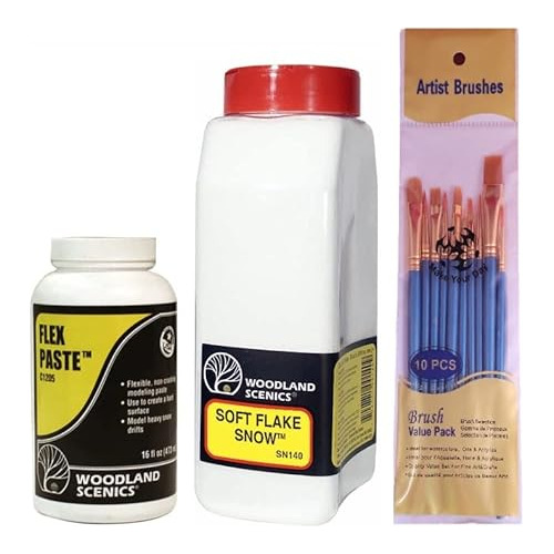 Woodland Scenics Flex Paste (c1205), Soft Flake Snow (s...