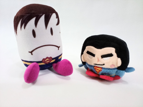 Peluches Originales Superman Kawaii Cubes Y Bizarro Tot Soni