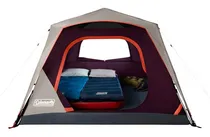 Comprar Carpa Coleman Skylogde 4 Personas Armado Rapido Y Facil. Color Rojo