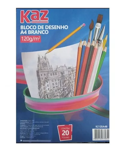 Bloco para Desenho A4 Vegetal 60g c/ 50 Fls - Canson na Papelaria Art Nova