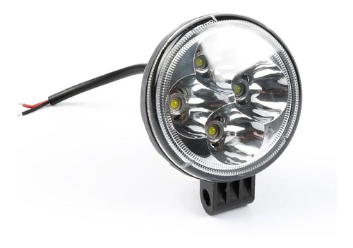 Imagen 7 de 10 de Faro Led Auxiliar Circular 12w 8cm 12v / 24v Auto Camion