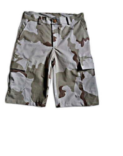 Bermuda Cargo Camuflada Deserto Rip Stop