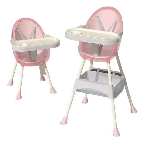 Silla Para Bebe 2 En 1 Altura Ajustable Silla Comedor Inftil