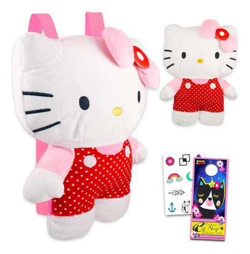 Juego De Mochila De Felpa Hello Kitty Para Niñas Paquete De