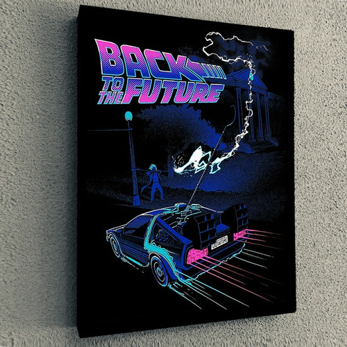 Cuadro De Pelicula Back To The Future Neon