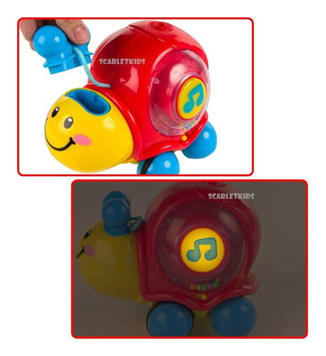 Imagen 2 de 7 de Caracol Radio Control Luces Sonido Burbujero Winfun Scarlet