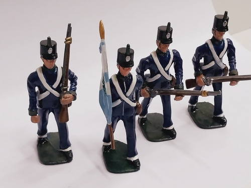 Soldados De Plomo Ejercito De La Independencia 54 Mm O 1/32