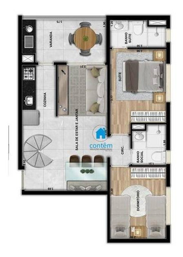 Co0036 -condomínio Smart 18 -cobertura Com 3 Dormitórios À Venda, 78 M² Por R$ 608.478 - Km 18 - Osasco/sp - Co0036