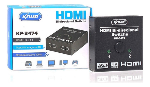 Hdmi Bi-direction Switch Hub 2x1 E 1x2 4k 3d