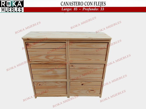 Imagen 8 de 9 de Canastero Con Flejes 2 Cajones Organizador