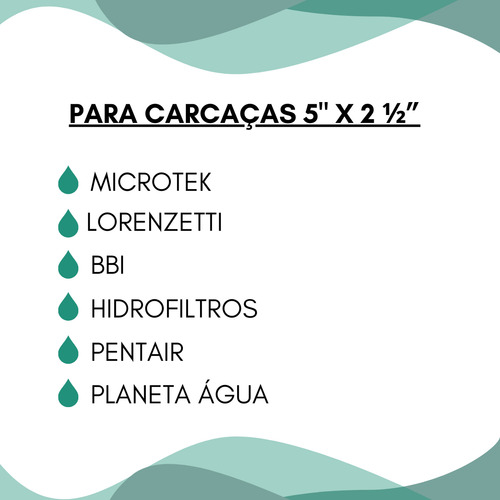 Refil Filtro Cartucho Carvão Ativado 5 Polegadas Kit 8 Pçs