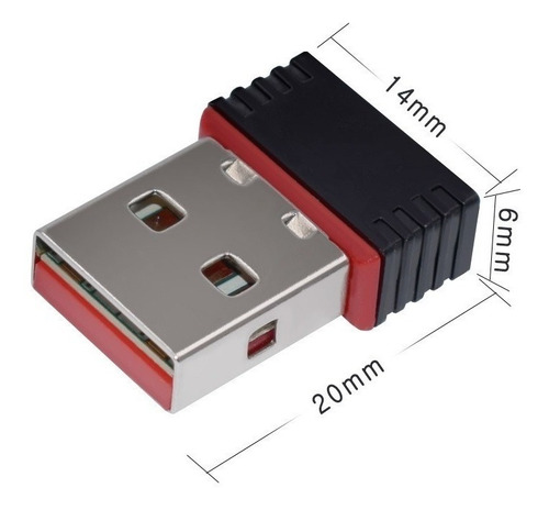 Antena Adaptador Usb Wifi Nano 100m 150 Mbps 802.11n