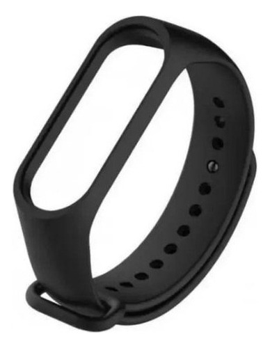 Imp Pulseira Mi Band 4 Miband 3 Preta Silicone Para Relógio Cor Preto Preto 1.5 Cm