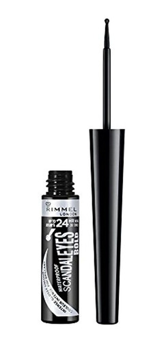 Rimmel Scandaleyes Liquid Liner, 001 negro, 0,37 fluid Ounce