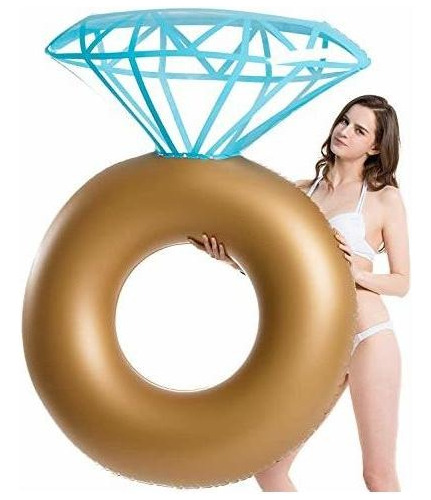 Flotador Inflable Para Piscina Diseño Anillo De Compromiso