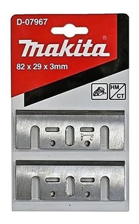 Makita A-07406 A-07406-BLister de 2 cuchillas Tipo HSS de 82 mm Para cepillos 1100 1923b kp0800 kp0810 kp0810c 