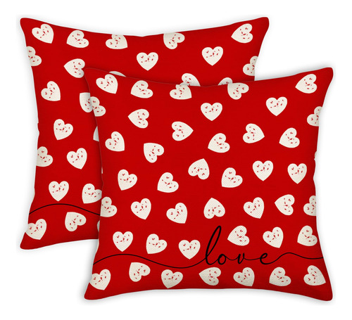 Fundas De Almohada De Amor Dulce 50 X 50 Cm San Valentín