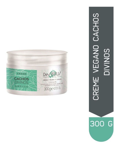 Creme Vegano Cachos Divinos Lift Hair De Sírius 300g