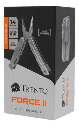 Cortaplumas Multiherramienta Trento Force Ii 14 Funciones