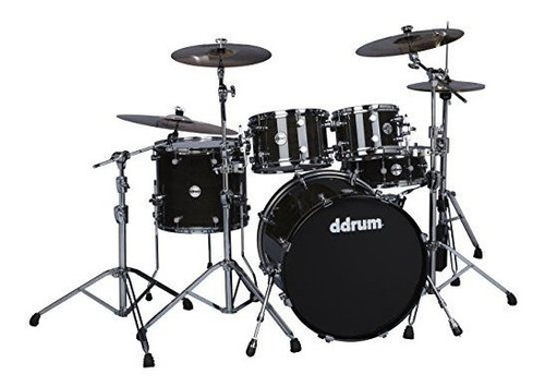 Ddrum Reflex Elite 5pc Shell Pack Kit-laca Negra Trans, Elt 